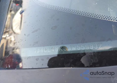 2003 Jeep Liberty Sport z USA, uszkodzony, nr VIN 1J4GL48K53W559932